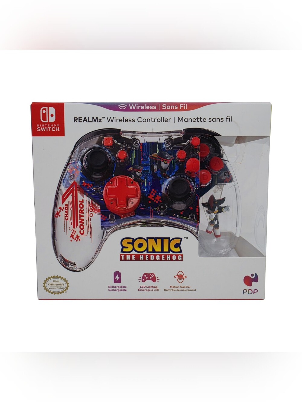 Nintendo Switch Wireless Controller Sonic The Hedgehog - Shadow × PDP